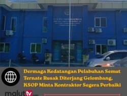 Dermaga Kedatangan Pelabuhan Semut Ternate Rusak Diterjang Gelombang, KSOP Minta Kontraktor Segera Perbaiki