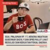 Soal Pinjaman Rp. 1 Triliun, Hendra Karianga Ingatkan Gubernur dan DPRD Malut Lihat Regulasi dan Kekuatan Fiskal Daerah.