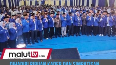DIHADIRI RIBUAN KADER DAN SIMPATISAN, KASMAN HI.AHMAD RESMI DILANTIK SEBAGAI KETUA DPW PAN MALUKU UTARA