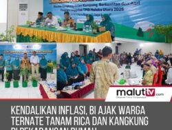 KENDALIKAN INFLASI, BI AJAK WARGA TERNATE TANAM RICA DAN KANGKUNG DI PEKARANGAN RUMAH.