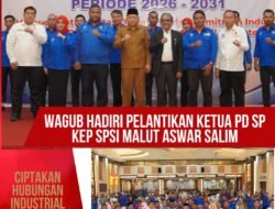 Dihadiri Wagub Malut, Aswar Salim Resmi Pimpin PD SP KEP SPSI Malut.