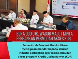 Buka FGD OJK, Wagub Maluku Utara Minta Perbankan Permudah Akses KUR Demi Kesejahteraan Rakyat.