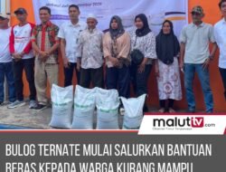 Kurangi Beban Warga, Bulog Gelontorkan Bantuan Beras untuk Ratusan Ribu KPM di Maluku Utara.