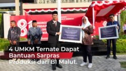 HUT RI di BI Malut Diwarnai Penyerahan Bantuan Sarpras Produksi Empat UMKM.