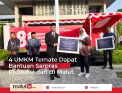 HUT RI di BI Malut Diwarnai Penyerahan Bantuan Sarpras Produksi Empat UMKM.