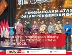 Halut Dianugerahi Penghargaan Bidang Panas Bumi 2026 Dari Kementerian ESDM 