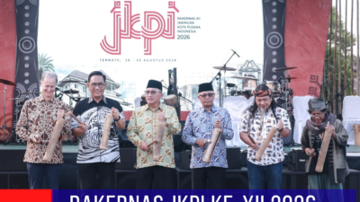 Dihadiri Kota Pusaka Se-Indonesia dan Dubes Belanda, Rakernas JKPI Ke-XII Resmi Dibuka Walikota Ternate M. Tauhid Soleman.