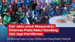 Dari Jalan untuk Masyarakat, Ditlantas Polda Malut Gandeng Ojol Jaga Kamtibmas