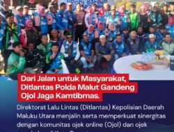Dari Jalan untuk Masyarakat, Ditlantas Polda Malut Gandeng Ojol Jaga Kamtibmas