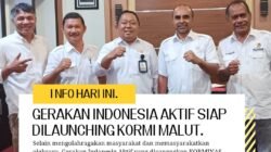 Wujudkan Masyarakat Sehat dan Bugar, KORMI Malut Siap Lounching Gerakan Indonesia Aktif di Ternate.