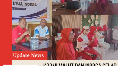 Sukseskan Gerakan Indonesia Aktif dan Forprov, KORMI Malut Bersama Inorga Gelar Rapat Kerja di Ternate.