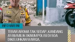 Diprotes Warga Karena Tebar Aroma Tak Sedap, Polsek Ternate Utara Datangi Kandang Ayam Milik Aparat.