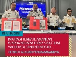 Imigrasi Ternate Amankan WN Turky Penjual Vacuum Cleaner di Mesjid