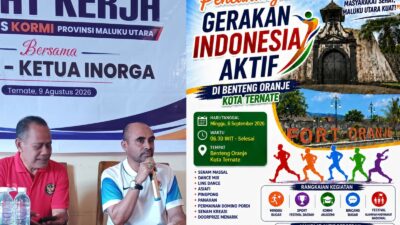 Persiapan Rampung, Gerakan Indonesia Aktif KORMI Malut 6 September Siap Digelar.