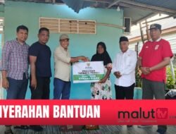 Pemkot Ternate Serahkan Bantuan Baznas kepada Korban Angin Puting Beliung