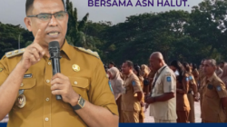 Bupati Ikut Lemhanas, Kasman Hi. Ahmad Pimpin Apel Pagi Bersama ASN Halut.
