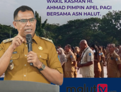 Bupati Ikut Lemhanas, Kasman Hi. Ahmad Pimpin Apel Pagi Bersama ASN Halut.