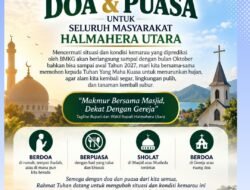 Hadapi Kemarau Ekstrim, Pemda Halmahera Utara Ajak Warganya Berdoa dan Berpuasa.