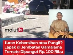 Iuran Kebersihan atau Pungli? Lapak di Jembatan Gamalama Ternate Dipungut Rp100 Ribu per Bulan