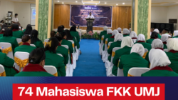 74 Mahasiswa FKK UMJ Halut Ucap Janji Secara Virtual, Kasman Minta Ilmu Kesehatannya Diimplementasikan Kepada Masyarakat.