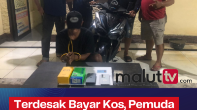 Terdesak Bayar Kos, Pemuda di Ternate Nekat Curi HP hingga Diciduk Polisi