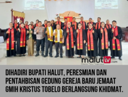 Dihadiri Bupati Halut, Peresmian dan Pentahbisan Gedung Gereja Baru Jemaat GMIH Kristus Tobelo Berlangsung Khidmat.