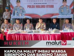 Kapolda Malut Imbau Warga Sibenpopo dan Banemo Tahan Diri Pascaoperasi Penangkapan 5 Tersangka
