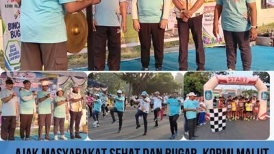 Ajak Masyarakat Sehat dan Bugar, KORMI Malut dan Pemda Halut Canangkan Gerakan Indonesia Aktif di Tobelo.