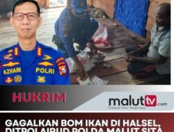 Gagalkan Bom Ikan di Halsel, Ditpolairud Polda Malut Sita Pupuk CAN dan Dua Botol Peledak