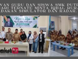 Dewan Guru dan Siswa SMK Putra Bahari Ternate Minta Iqbal Ruray Adakan Simulator dan Radar. 