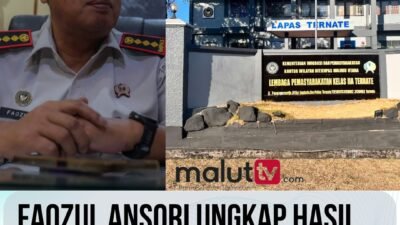 Faozul Ansori Ungkap Hasil Razia Lapas Ternate, Pisau hingga Kabel Ditemukan.