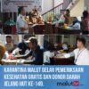 Karantina Maluku Utara Gelar Pemeriksaan Kesehatan Gratis dan Donor Darah Jelang HUT ke-149
