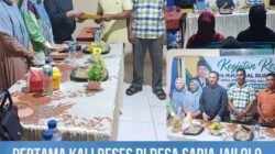 Pertama Kali Reses di Desa Saria Jailolo, Iqbal Ruray Langsung Serahkan Bantuan Rumpon Kepada Nelayan.