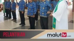 Kabinet Kerja Piet – Kasman Berubah, Berikut Pesan Sekda E.J. Papilaya Kepada 10 ASN yang Dilantik.
