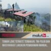 Taman Love Ternate Terbakar, TNI-Polri dan Masyarakat Lakukan Pemadaman Manual.