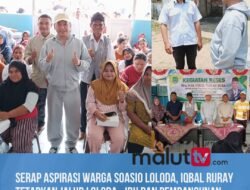 Serap Aspirasi Warga Soasio Loloda, Iqbal Ruray Tetapkan Jalur Loloda-Ibu dan Pembangunan SMAN 4 Halbar Jadi Skala Prioritas Reses. 