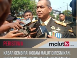 Kodam Malut Diresmikan, Kuota Prajurit Putra Daerah Bertambah