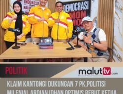 Klaim Kantongi Dukungan 7 PK, Politisi Milenial Ardian Idhan Optimis Rebut Ketua Golkar Ternate.