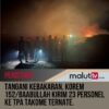 Tangani Kebakaran, Korem 152/Baabullah Kirim 23 Personel ke TPA Takome Ternate.