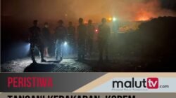 Tangani Kebakaran, Korem 152/Baabullah Kirim 23 Personel ke TPA Takome Ternate.