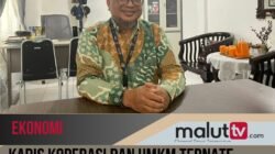 Kadis Koperasi dan UMKM Ternate Chairul Saleh: Koperasi Harus Tampil Sebagai Motor Penggerak Ekonomi.
