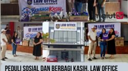 PEDULI SOSIAL DAN BERBAGI KASIH, LAW OFFICE HENDRA KARIANGA, SARAY KARIANGA & PARTNERS KUNJUNGI PANTI JOMPO SENJA CERAH MANADO