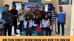 BRI dan Dinas Perikanan Halbar Salurkan Kartu KUSUKA untuk Nelayan Desa Saria