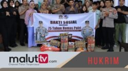 Sambut HUT ke-75 Humas Polri, Polres Ternate Gelar Aksi Polisi Peduli Anak Panti Asuhan.