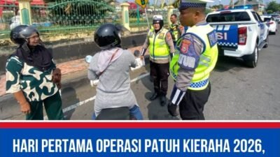 Hari Pertama Operasi Patuh Kieraha 2026, Polres Ternate Tilang 69 Kendaraan.
