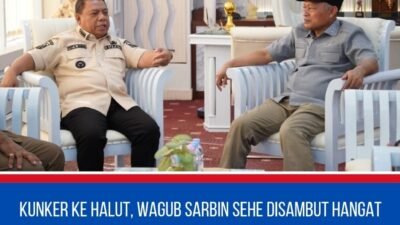 Kunjungan Kerja ke Halut, Wagub Sarbin Sehe Disambut Hangat Bupati Piet Hein Babua.