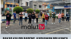 Bakar Kalori Bareng, Karyawan BRI Kanca Ternate Lepas Penat Lewat Senam Zumba