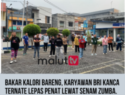 Bakar Kalori Bareng, Karyawan BRI Kanca Ternate Lepas Penat Lewat Senam Zumba