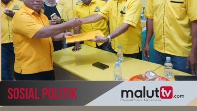 Kembalikan Berkas Pencalonan, PHB Optimis Rebut Kursi Ketua Partai Golkar Halut.